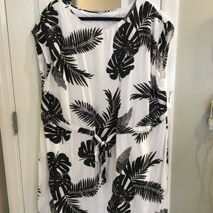 NWT Old Navy Black/white dress - knee length